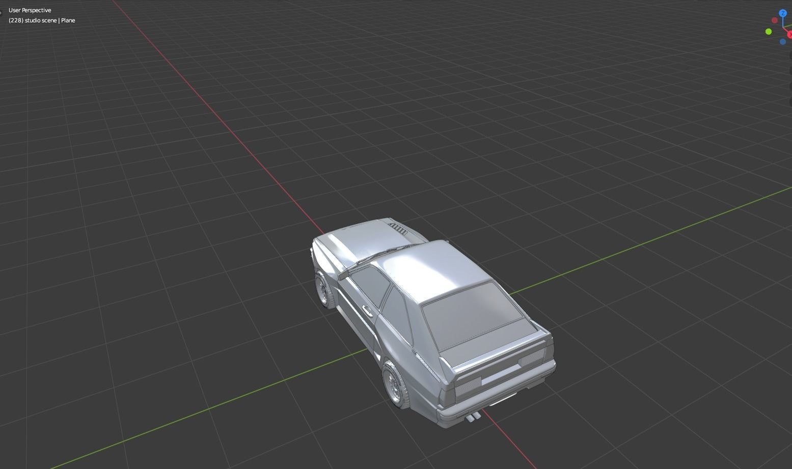 Audi Quattro SWB 3D Model 3D model_25