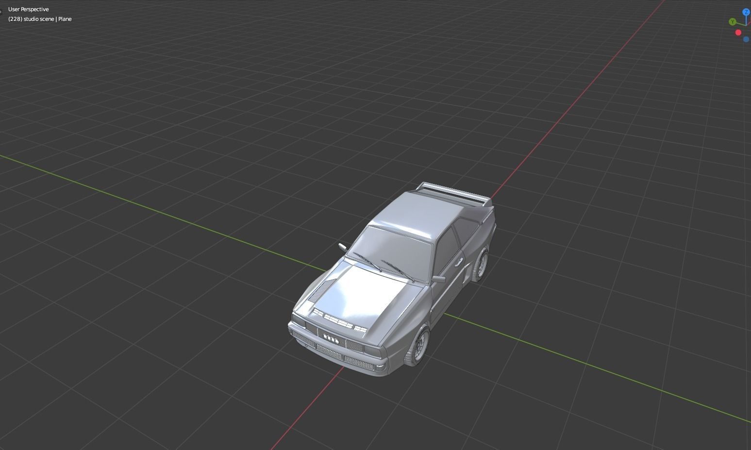 Audi Quattro SWB 3D Model 3D model_22