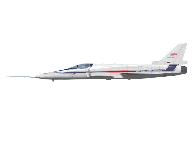 grumman x-29 3D model_4