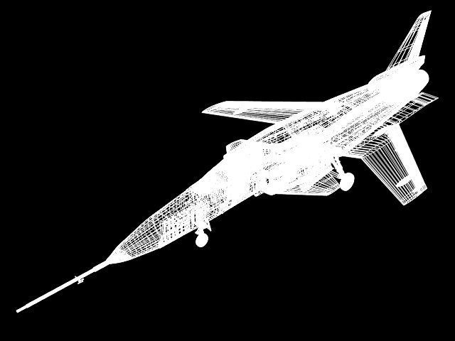 grumman x-29 3D model_10