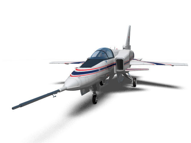 grumman x-29 3D model_7