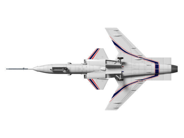 grumman x-29 3D model_6