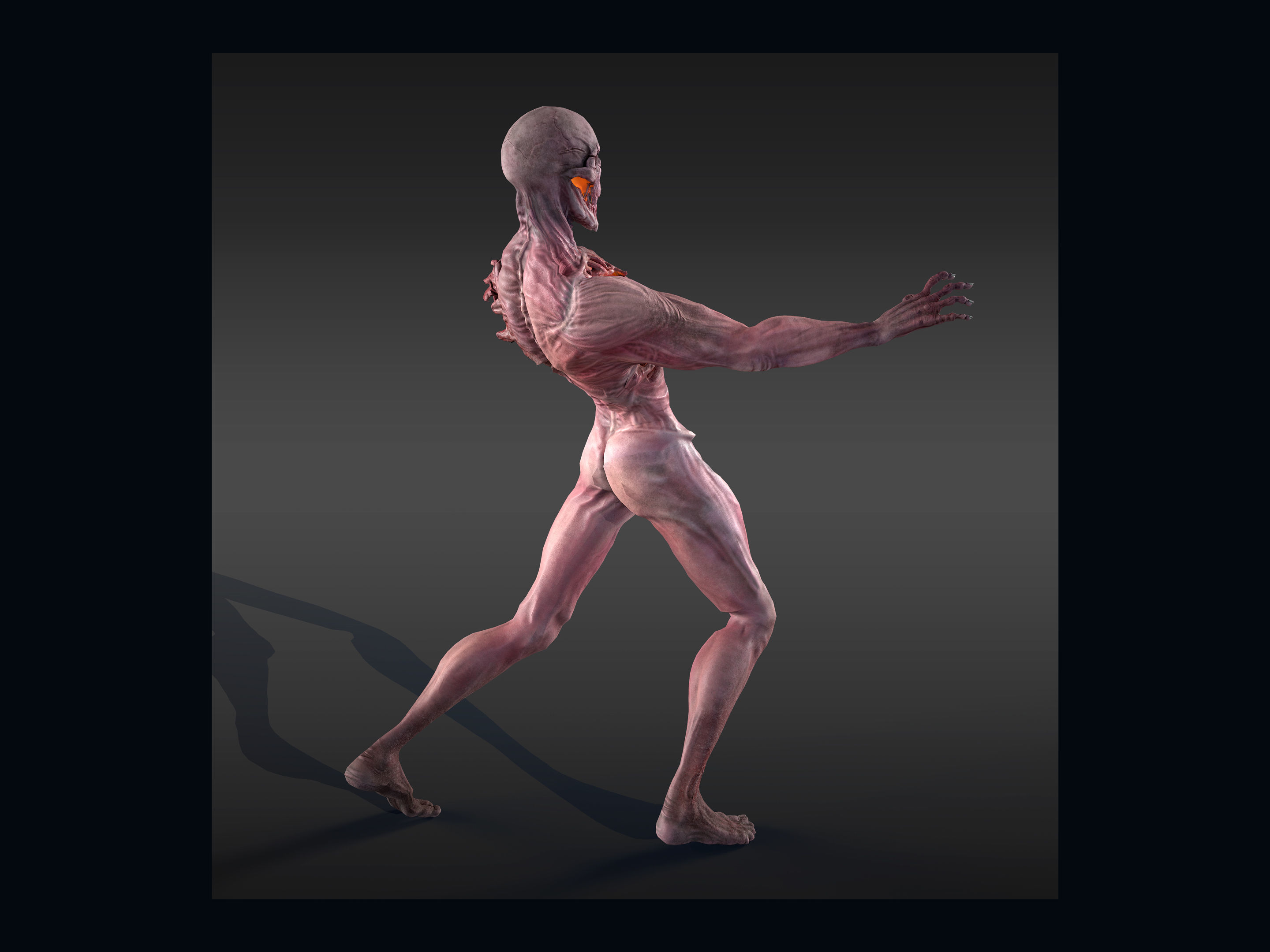 3d character Skeleton Low-poly 3D model_9