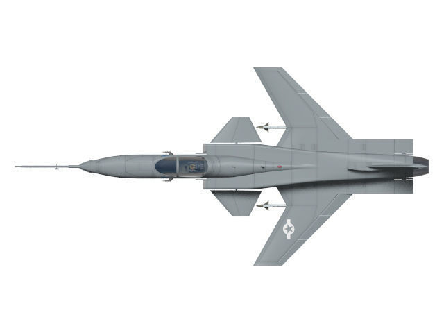 grumman x-29 3D model_5