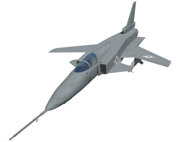 grumman x-29 3D model_3