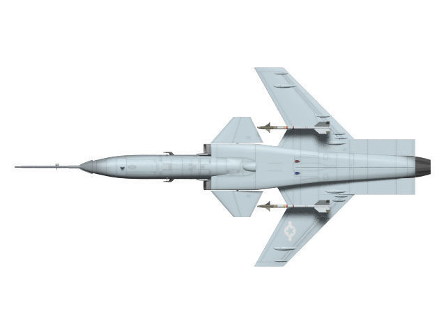 grumman x-29 3D model_6