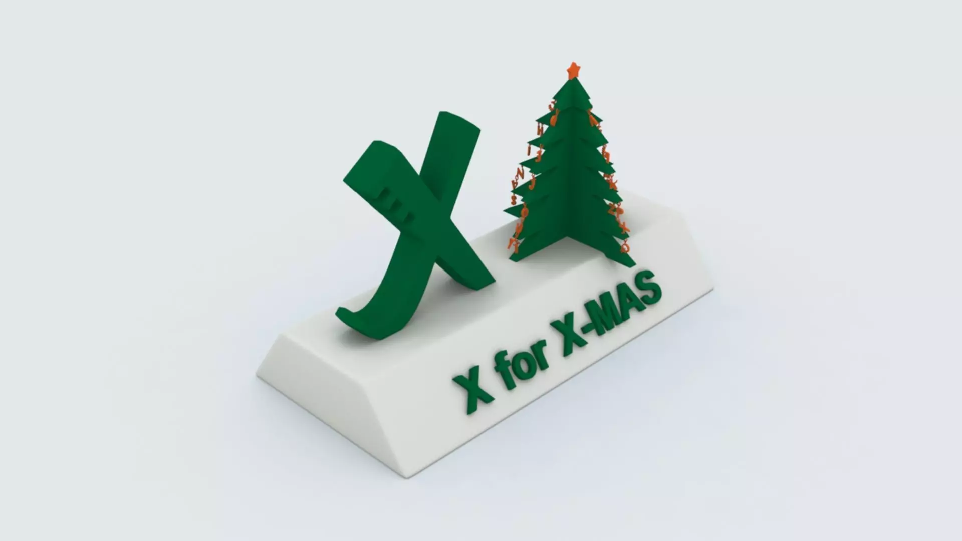 X for Xmas 3D print model_0