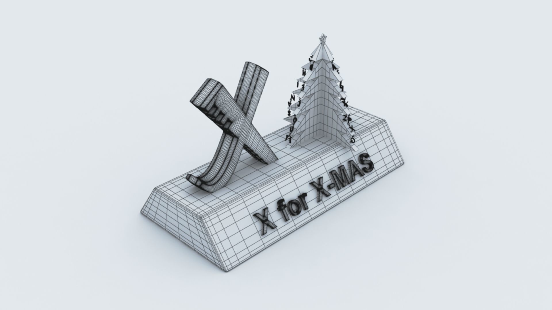 X for Xmas 3D print model_6