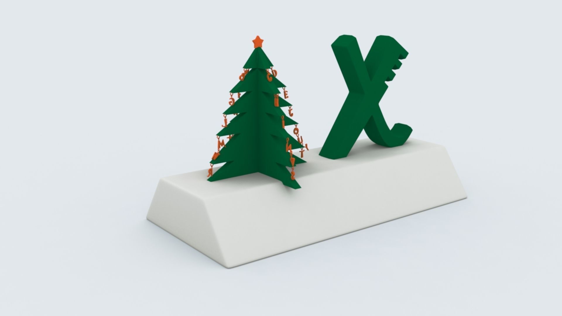 X for Xmas 3D print model_4