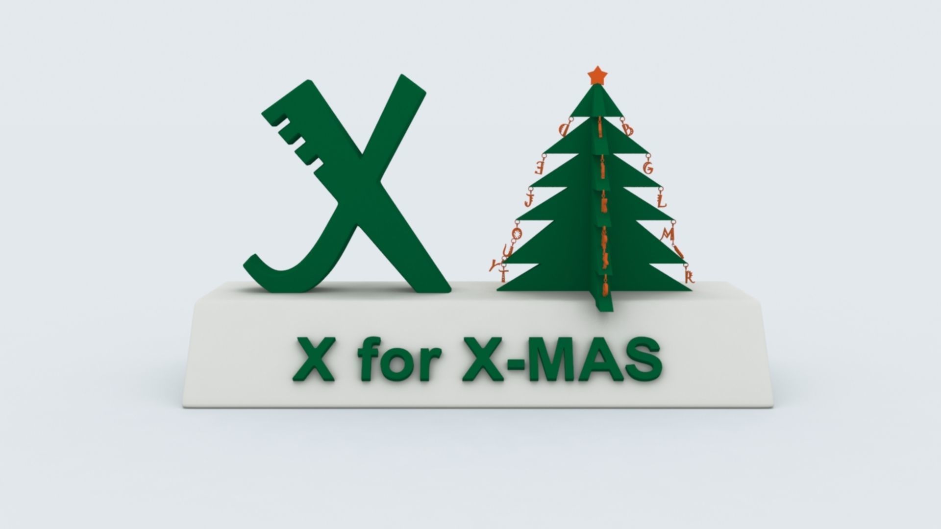 X for Xmas 3D print model_2