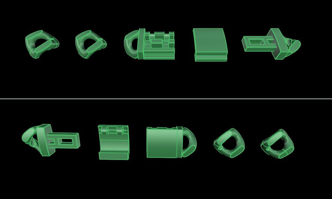 Cuban Chain Bracelet Necklace Link SIZE 9MM Width 3D print model_12