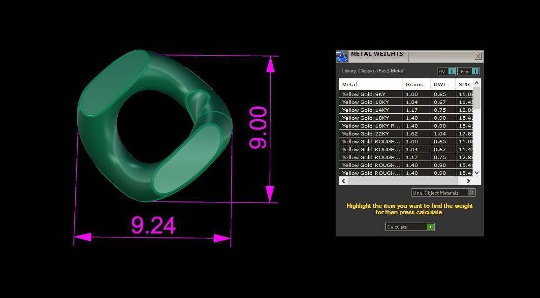 Cuban Chain Bracelet Necklace Link SIZE 9MM Width 3D print model_7