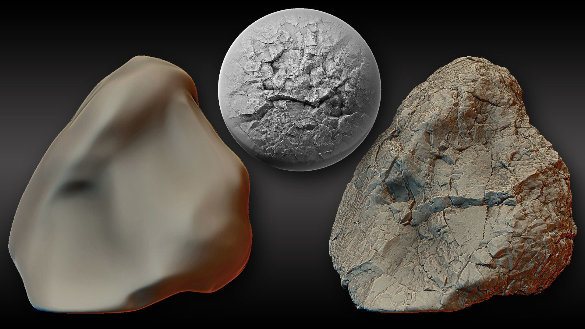 Ultra HQ Terrain Seamless Zbrush brushes and Alphas 3D model_5