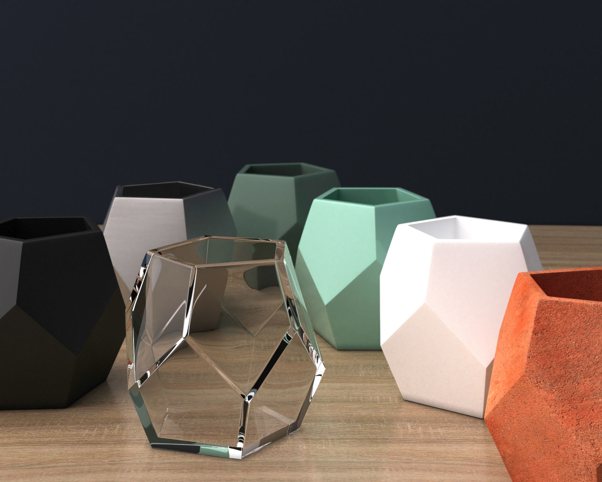 VASE 001 3D print model_13