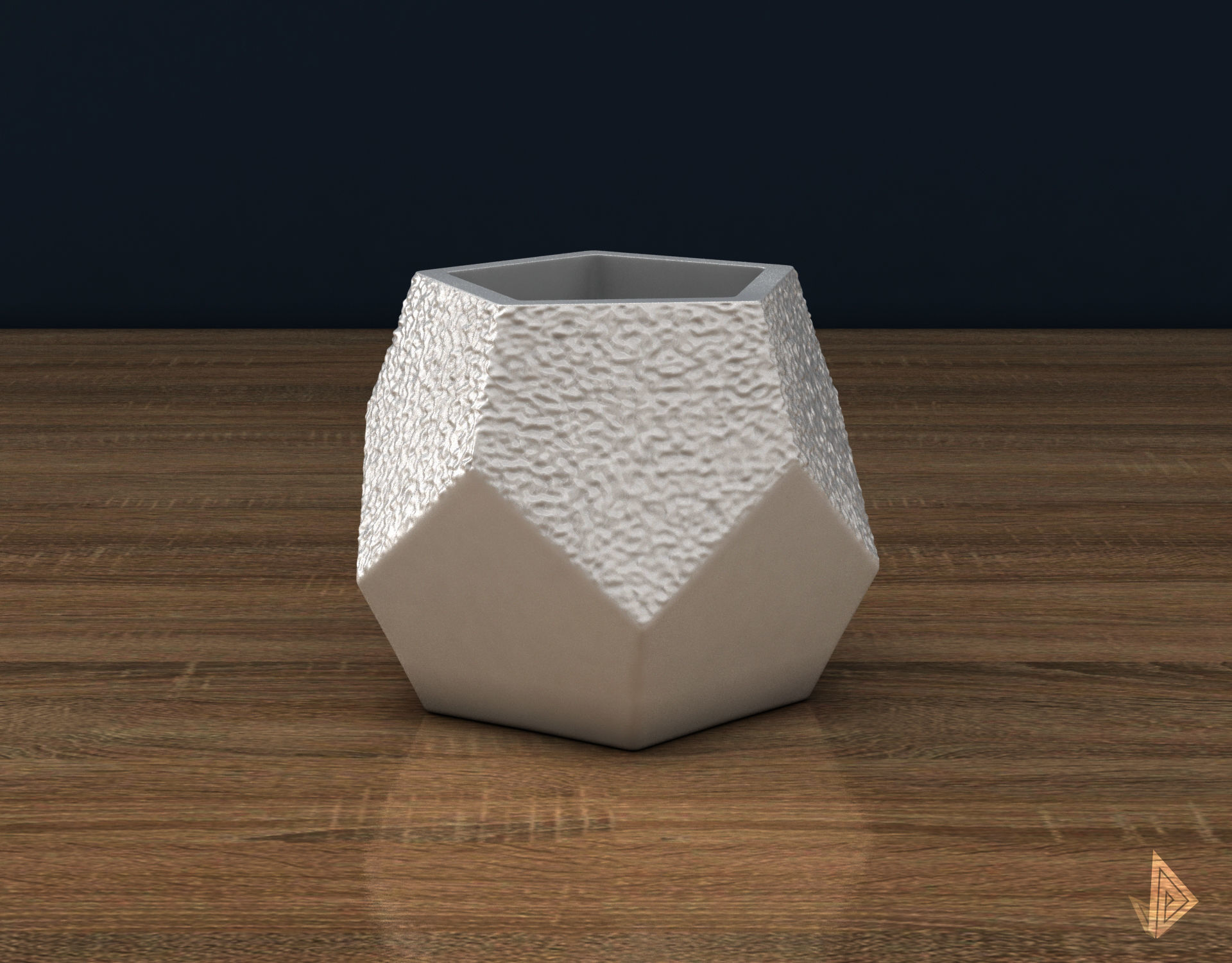 VASE 004 3D print model_4