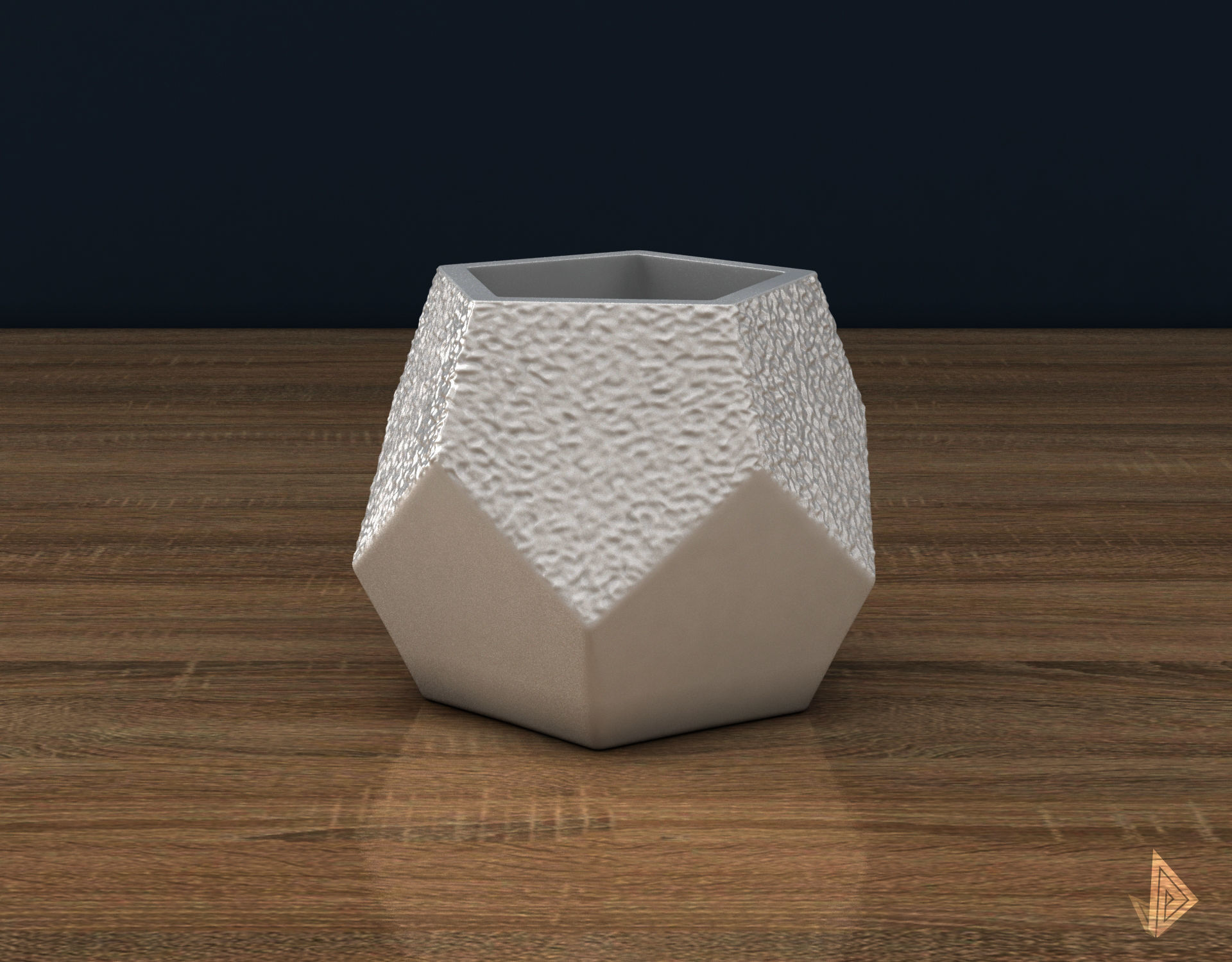 VASE 004 3D print model_5