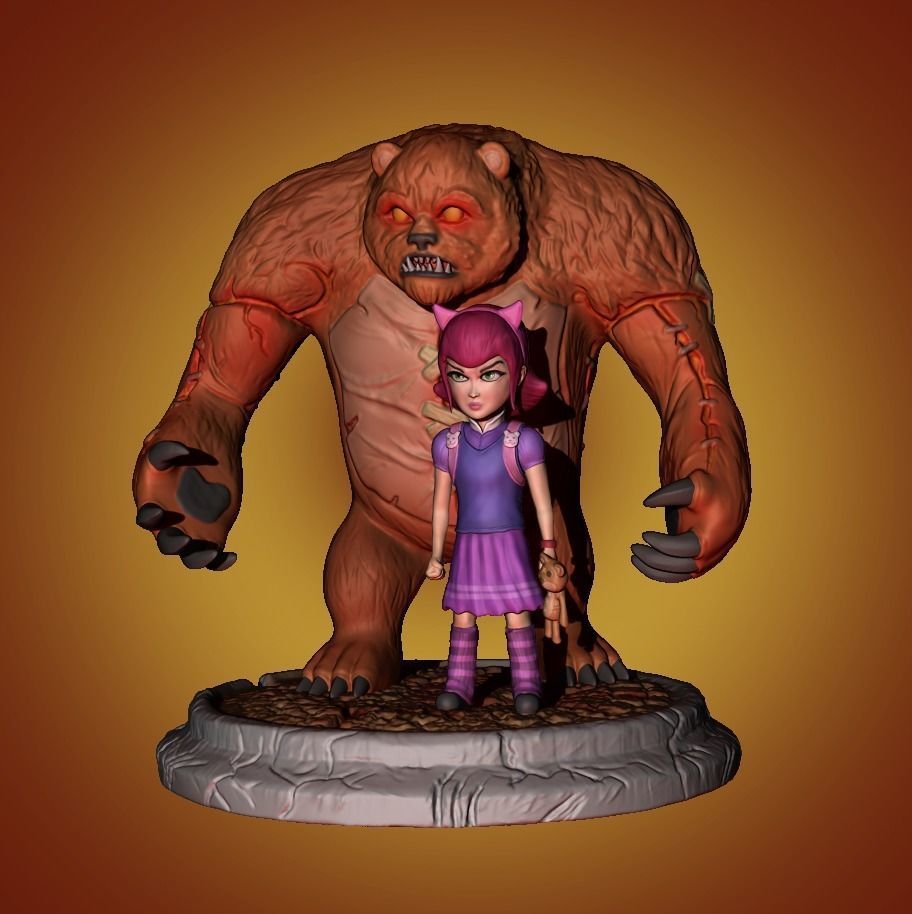 ANNIE and TIBBERS LOL CHAMPIONS 3D print model_1