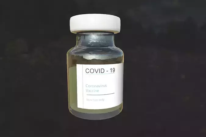 COVID Vaccine Low-poly 3D model