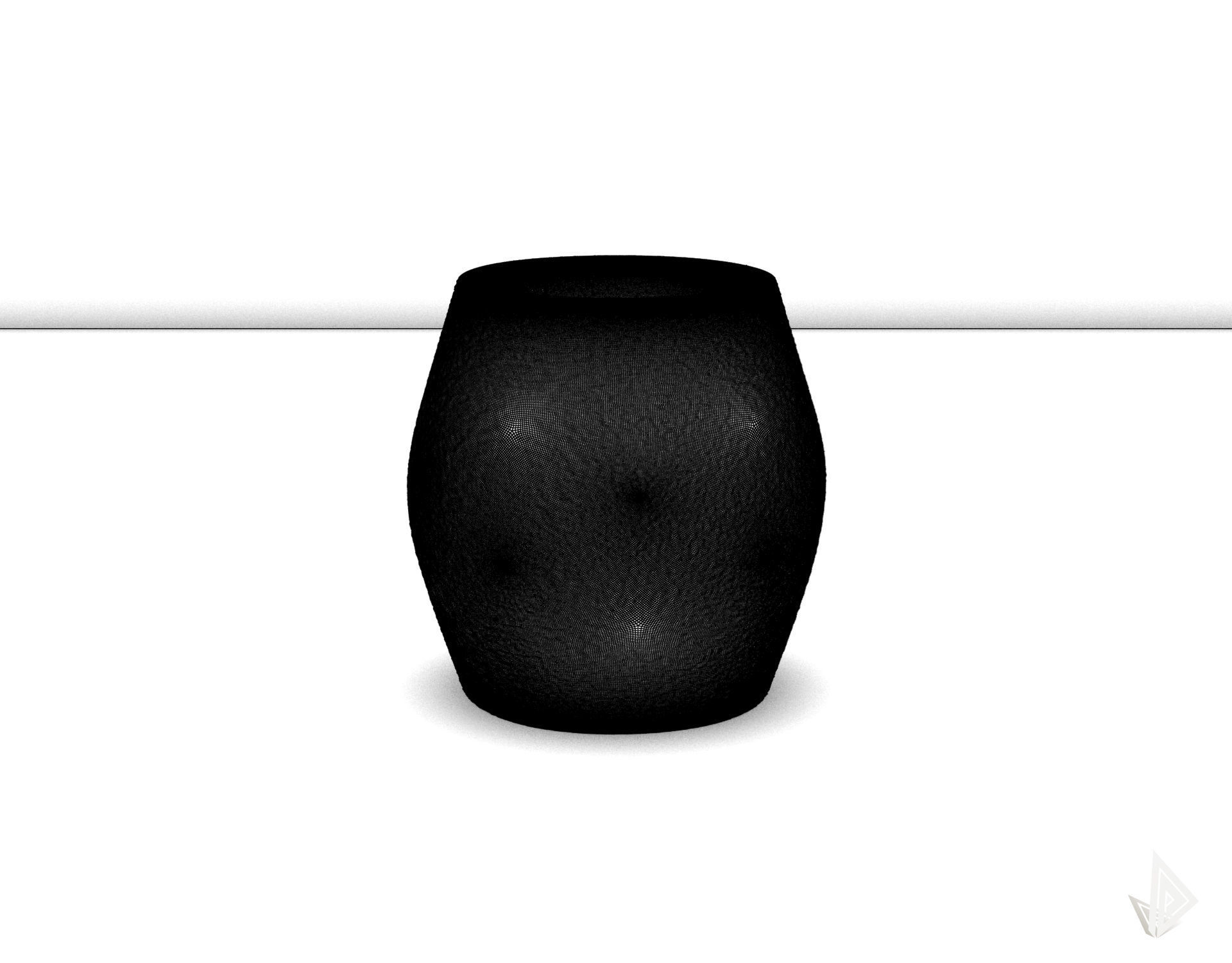 VASE 009 3D print model_10