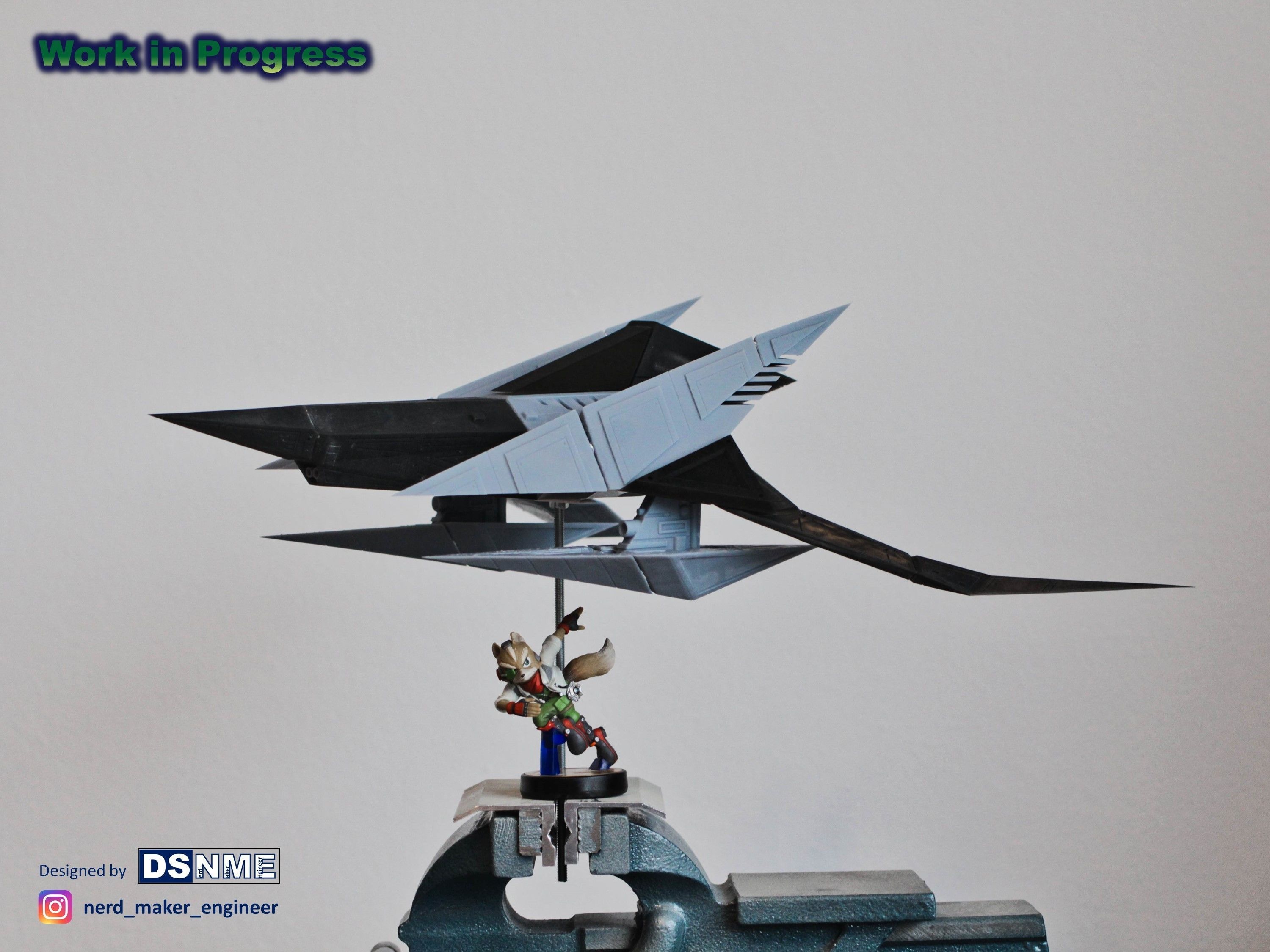 STAR FOX 64 - Lylat Wars -  Arwing -  3D print model_39