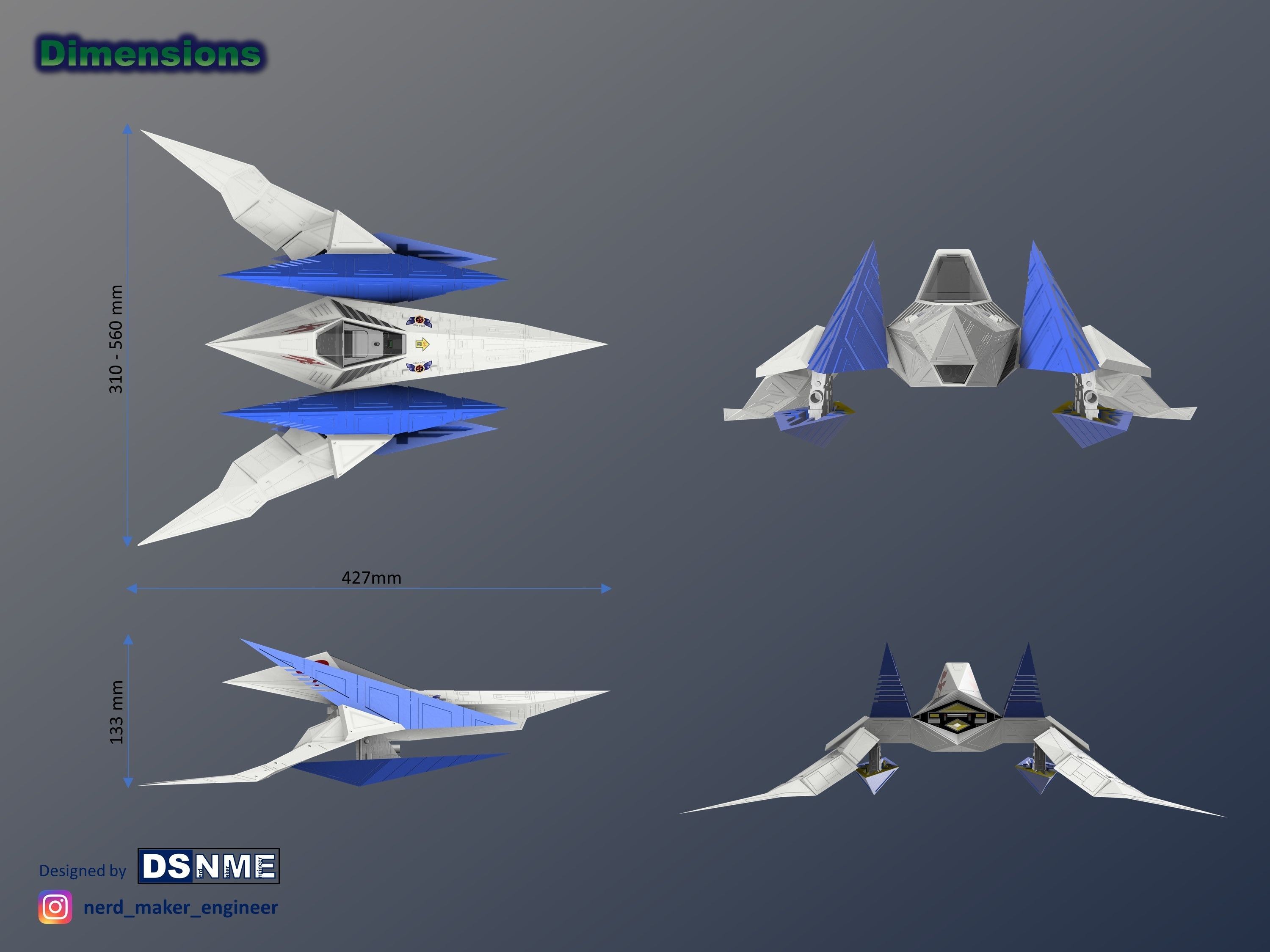 STAR FOX 64 - Lylat Wars -  Arwing -  3D print model_65