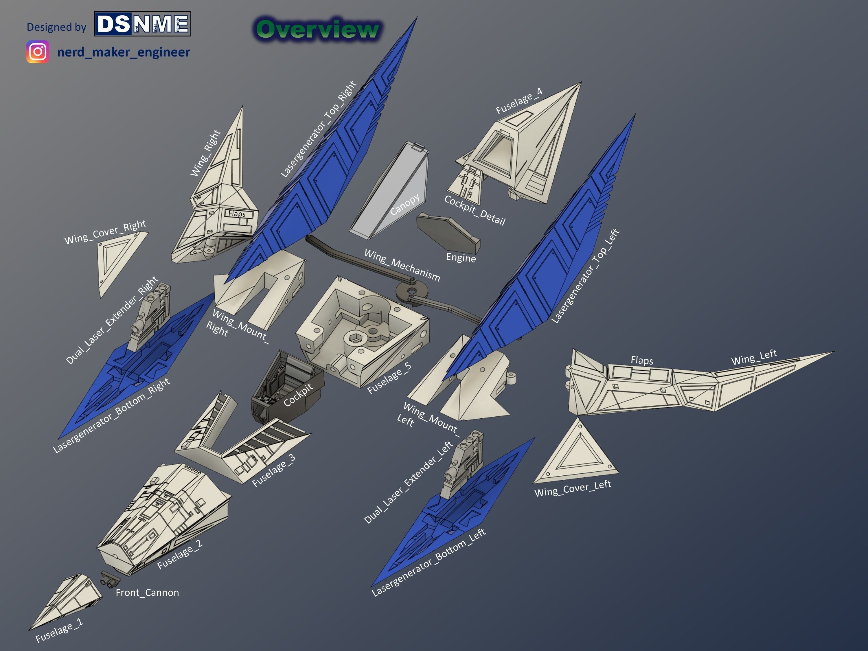 STAR FOX 64 - Lylat Wars -  Arwing -  3D print model_67