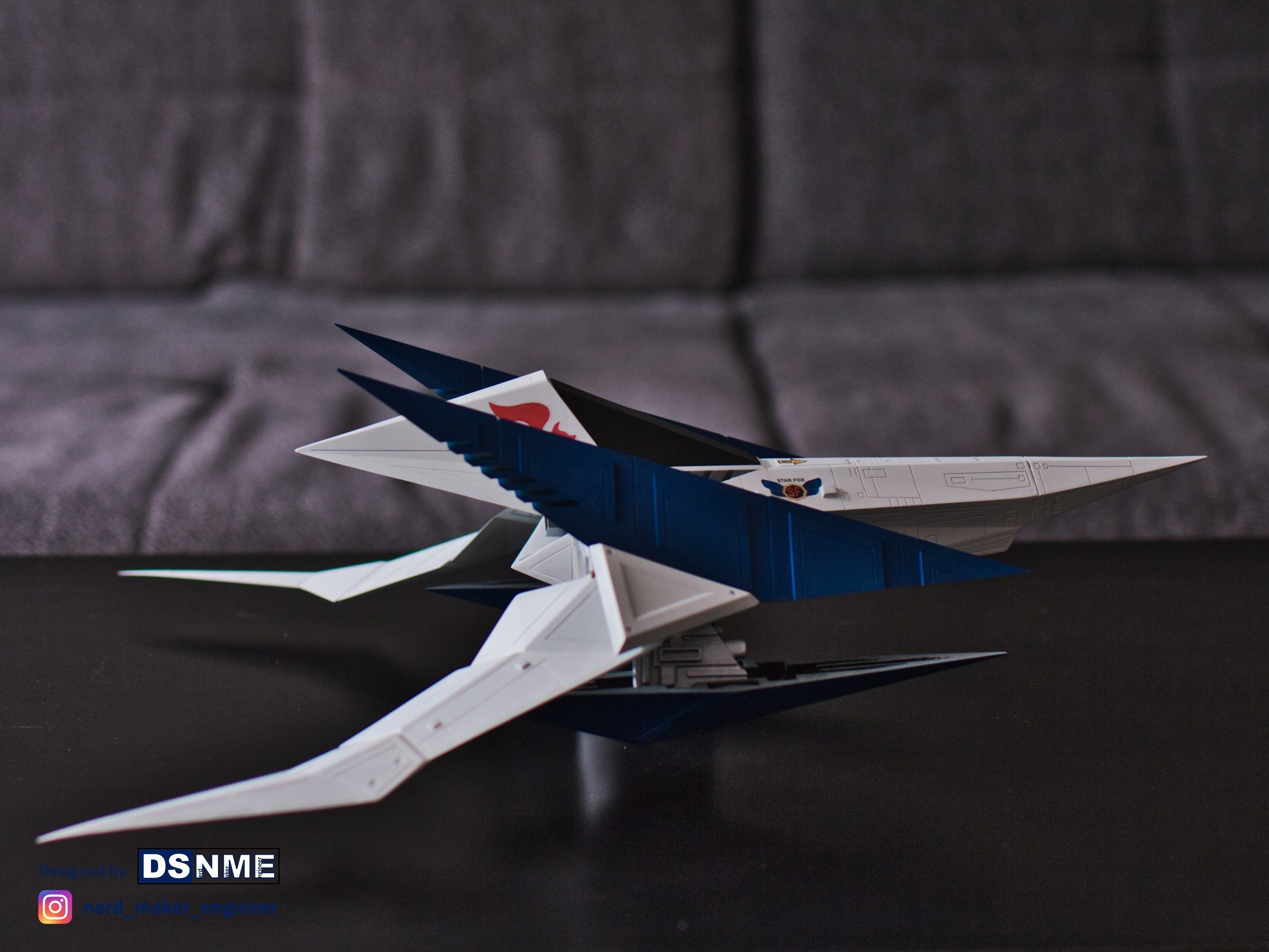 STAR FOX 64 - Lylat Wars -  Arwing -  3D print model_5