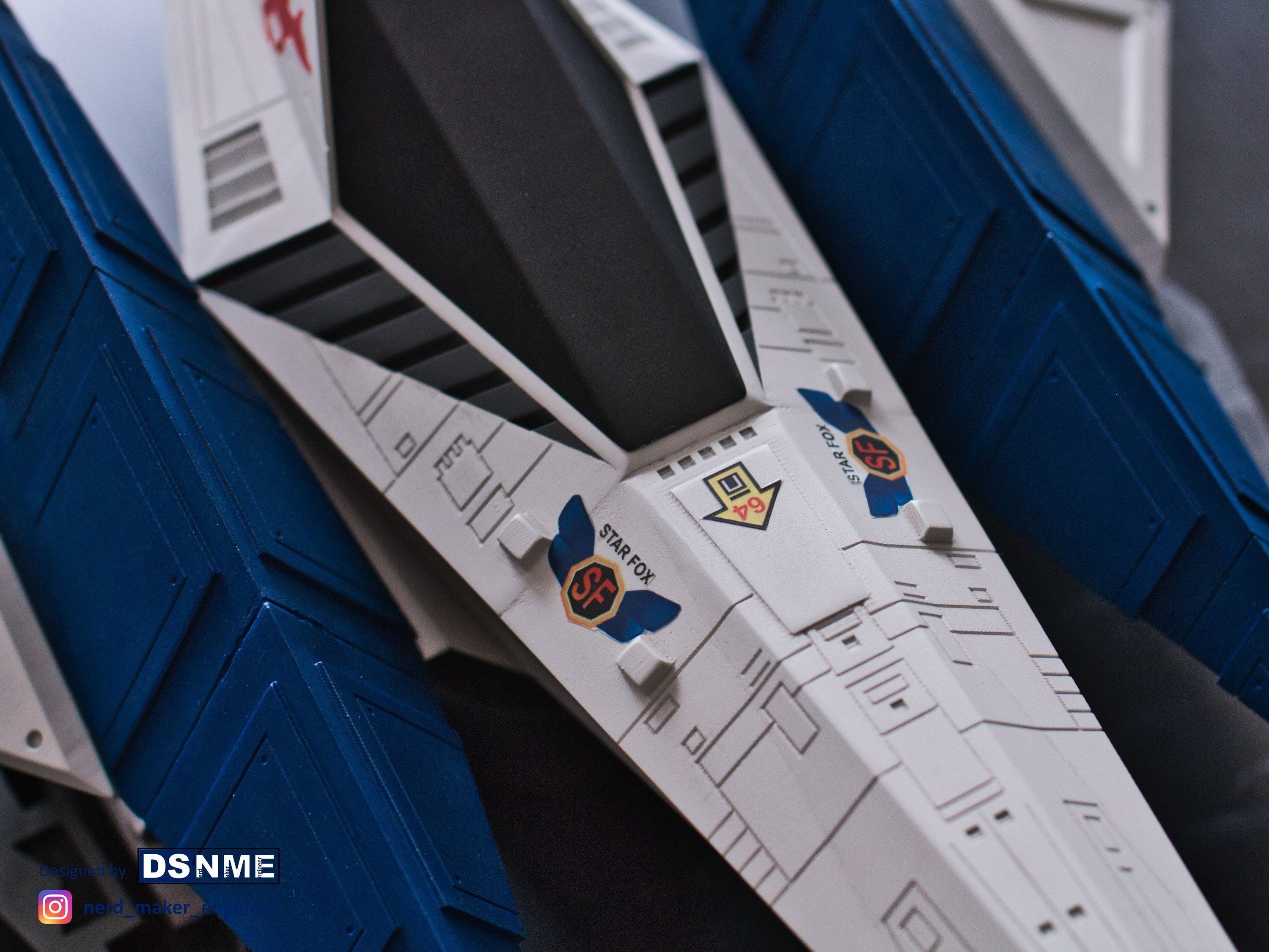 STAR FOX 64 - Lylat Wars -  Arwing -  3D print model_4