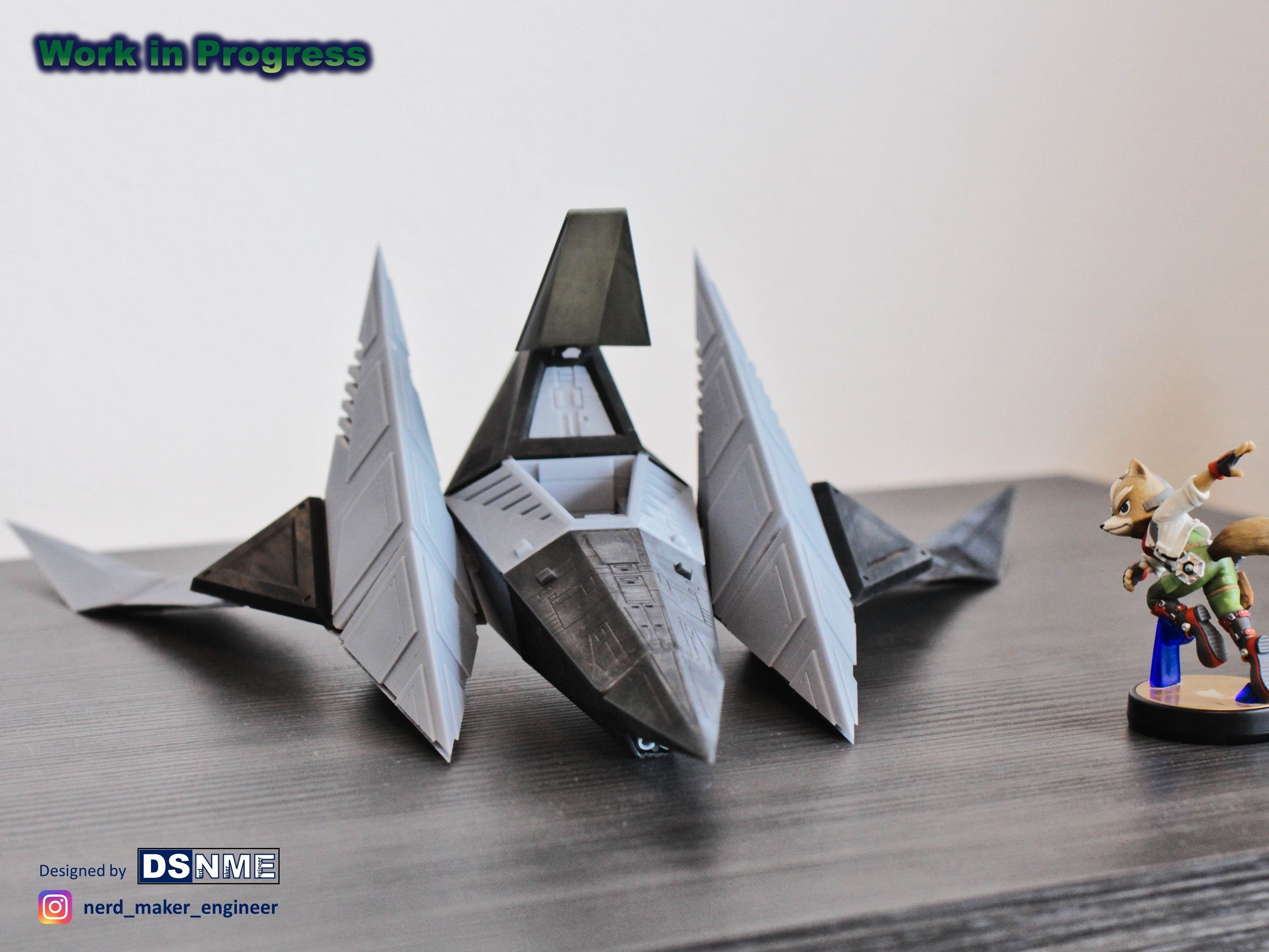 STAR FOX 64 - Lylat Wars -  Arwing -  3D print model_40