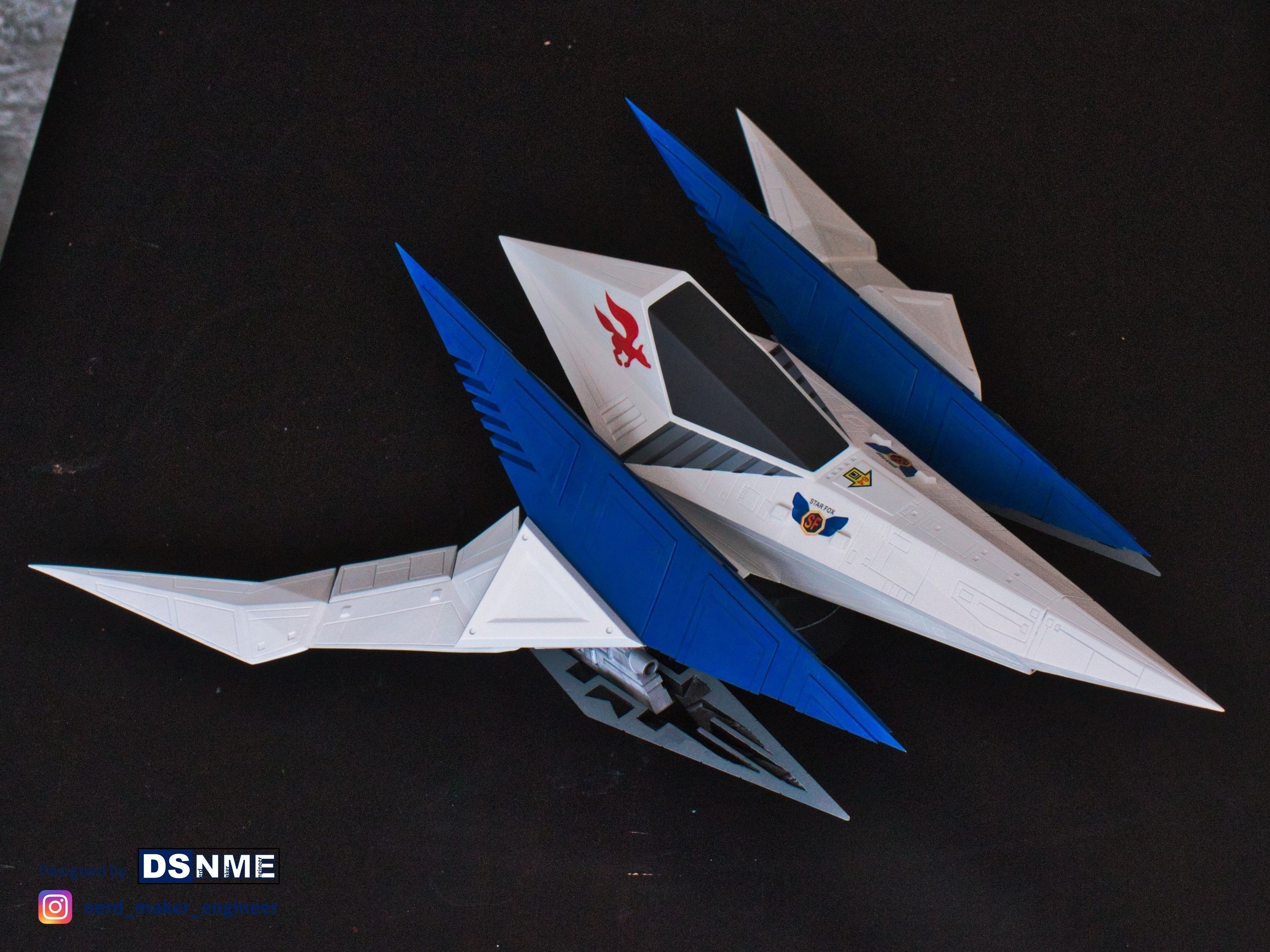 STAR FOX 64 - Lylat Wars -  Arwing -  3D print model_11