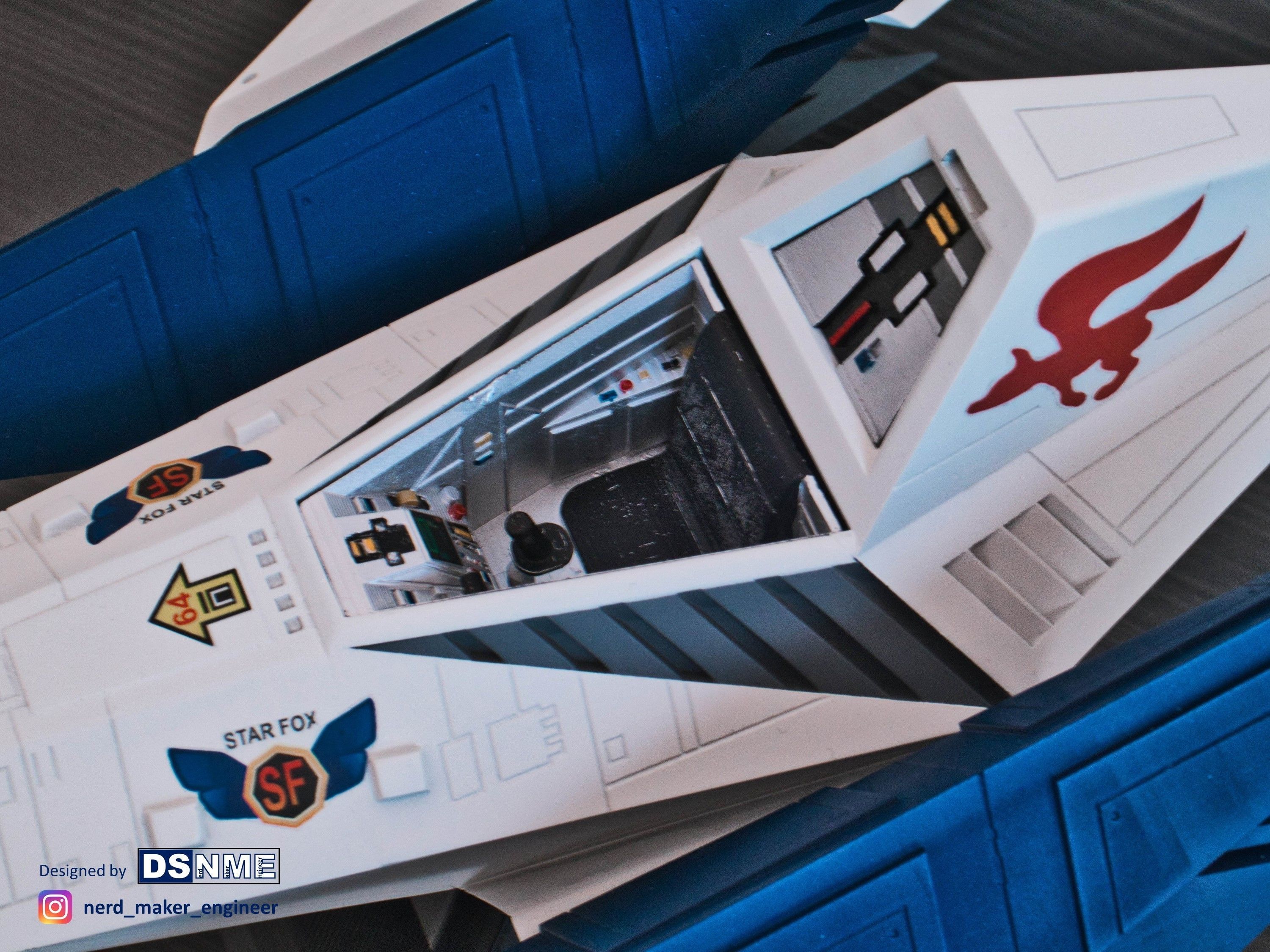 STAR FOX 64 - Lylat Wars -  Arwing -  3D print model_22