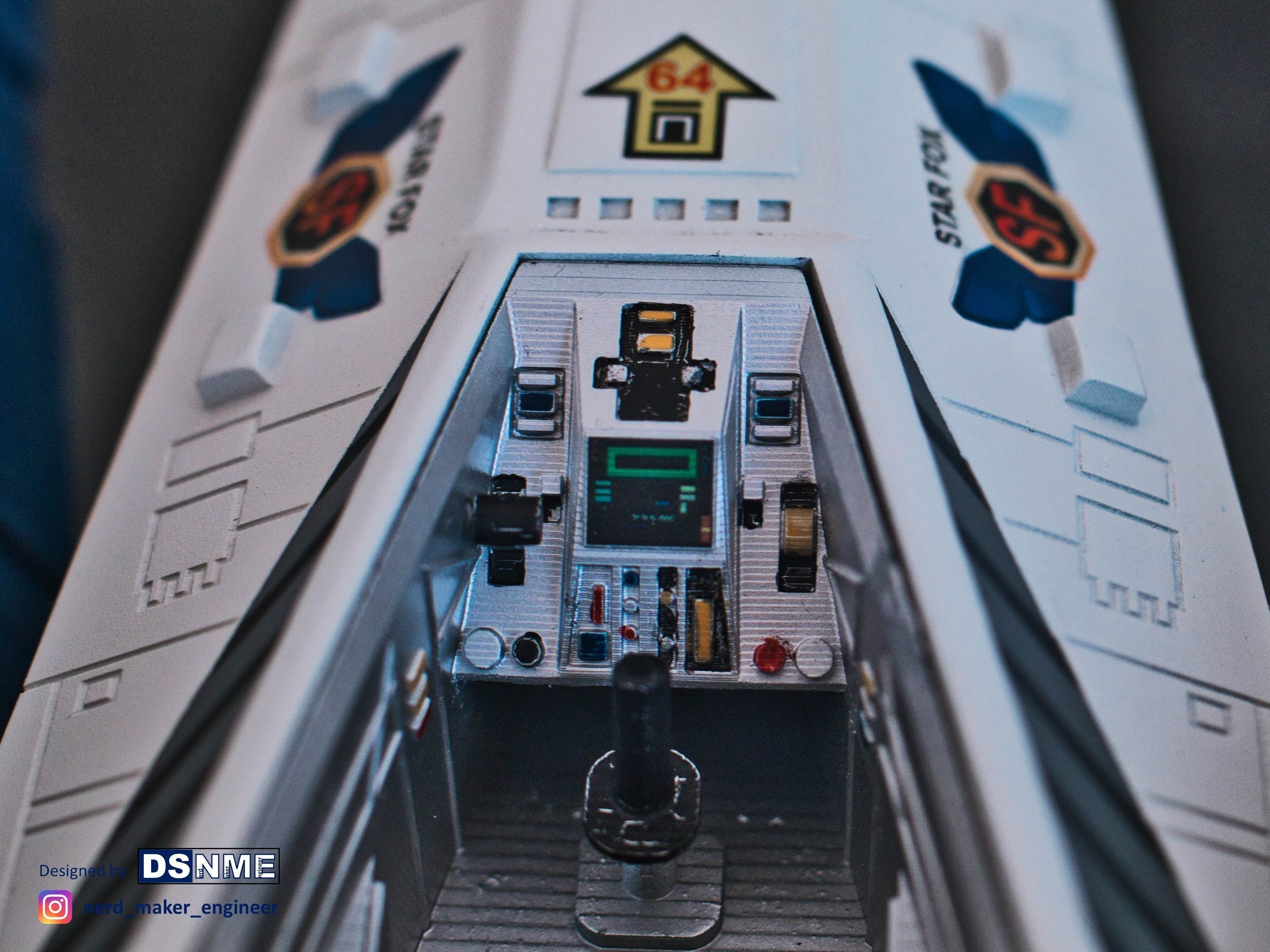 STAR FOX 64 - Lylat Wars -  Arwing -  3D print model_20