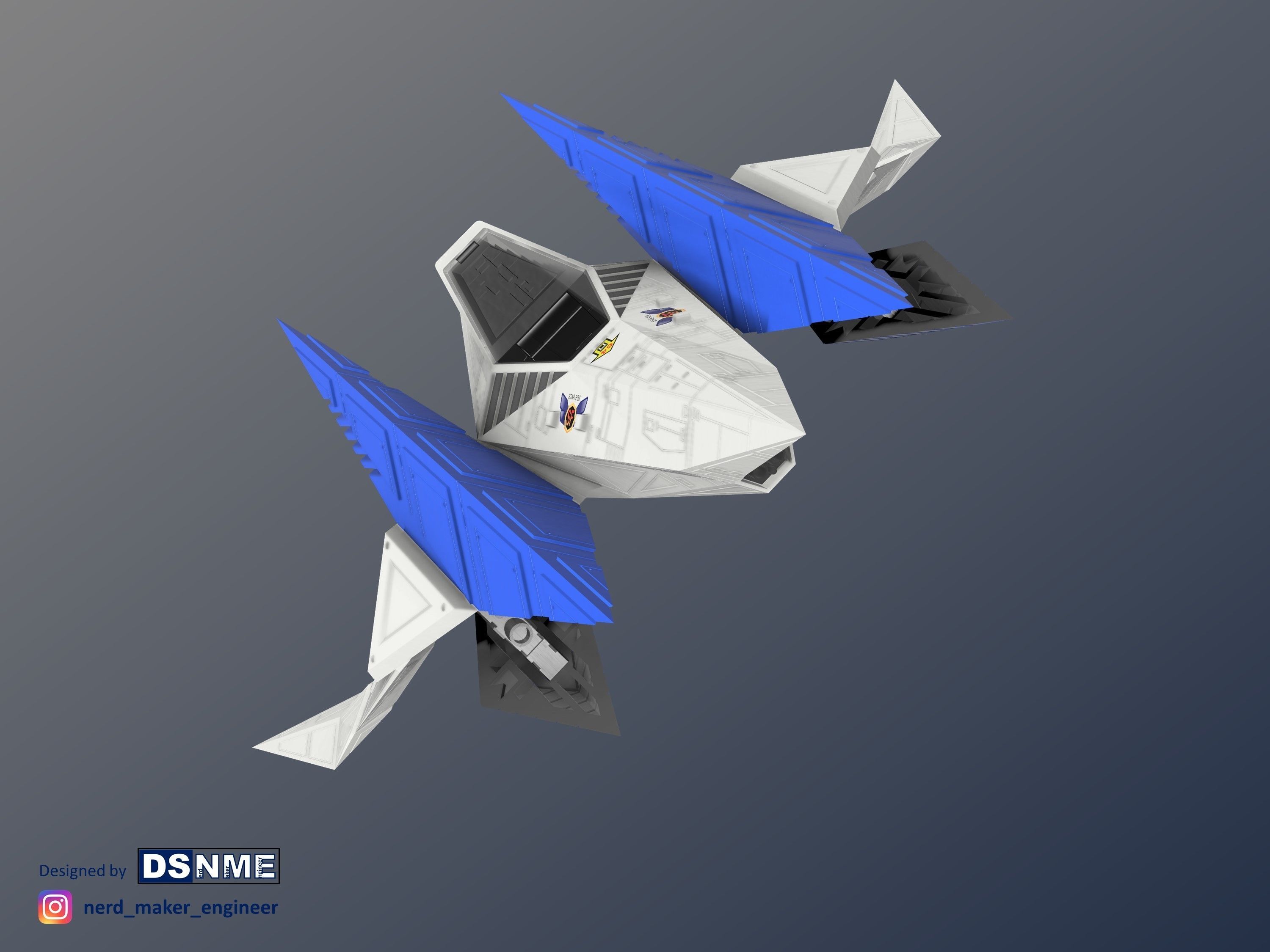 STAR FOX 64 - Lylat Wars -  Arwing -  3D print model_55