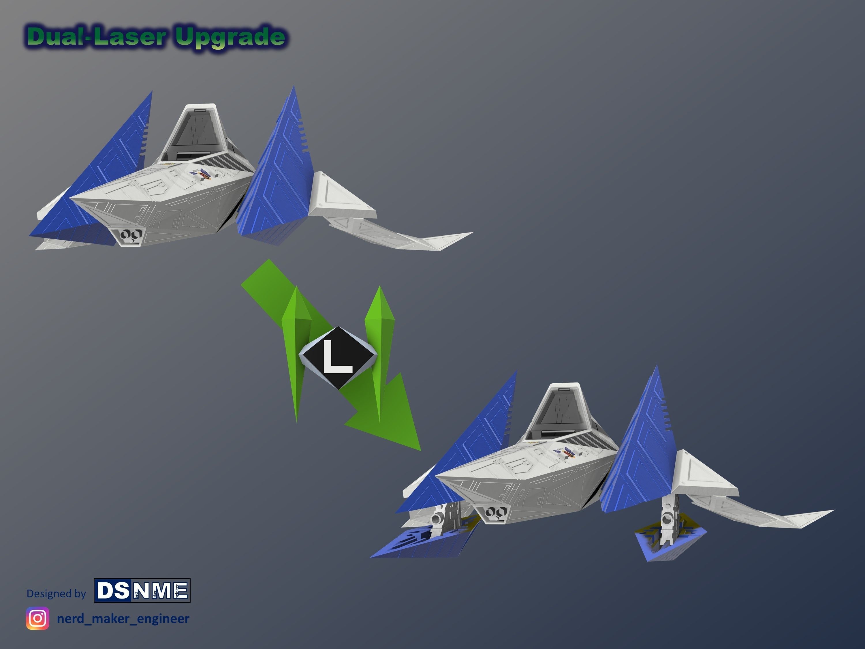 STAR FOX 64 - Lylat Wars -  Arwing -  3D print model_68