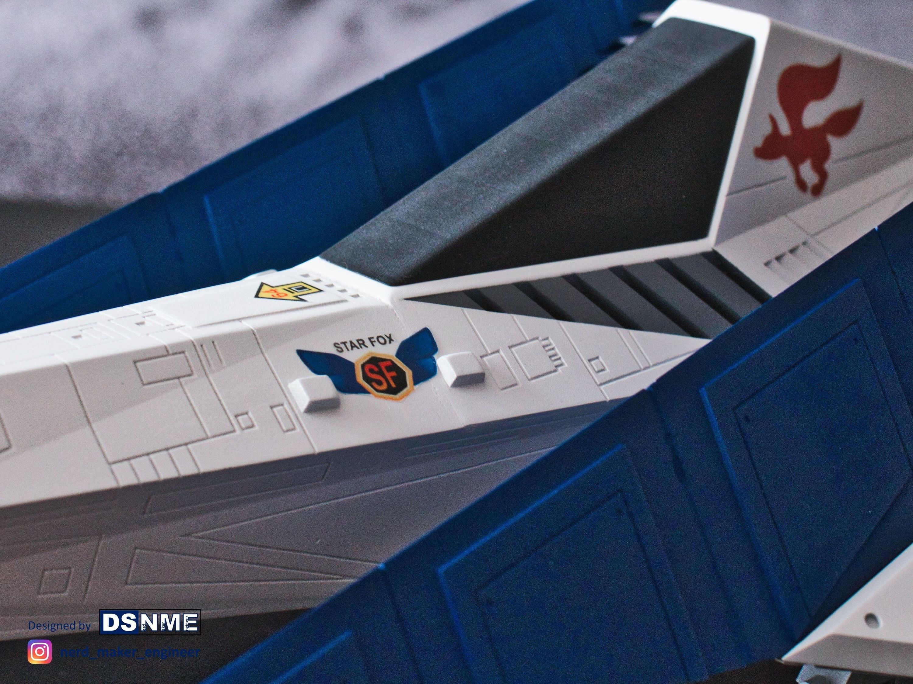 STAR FOX 64 - Lylat Wars -  Arwing -  3D print model_19