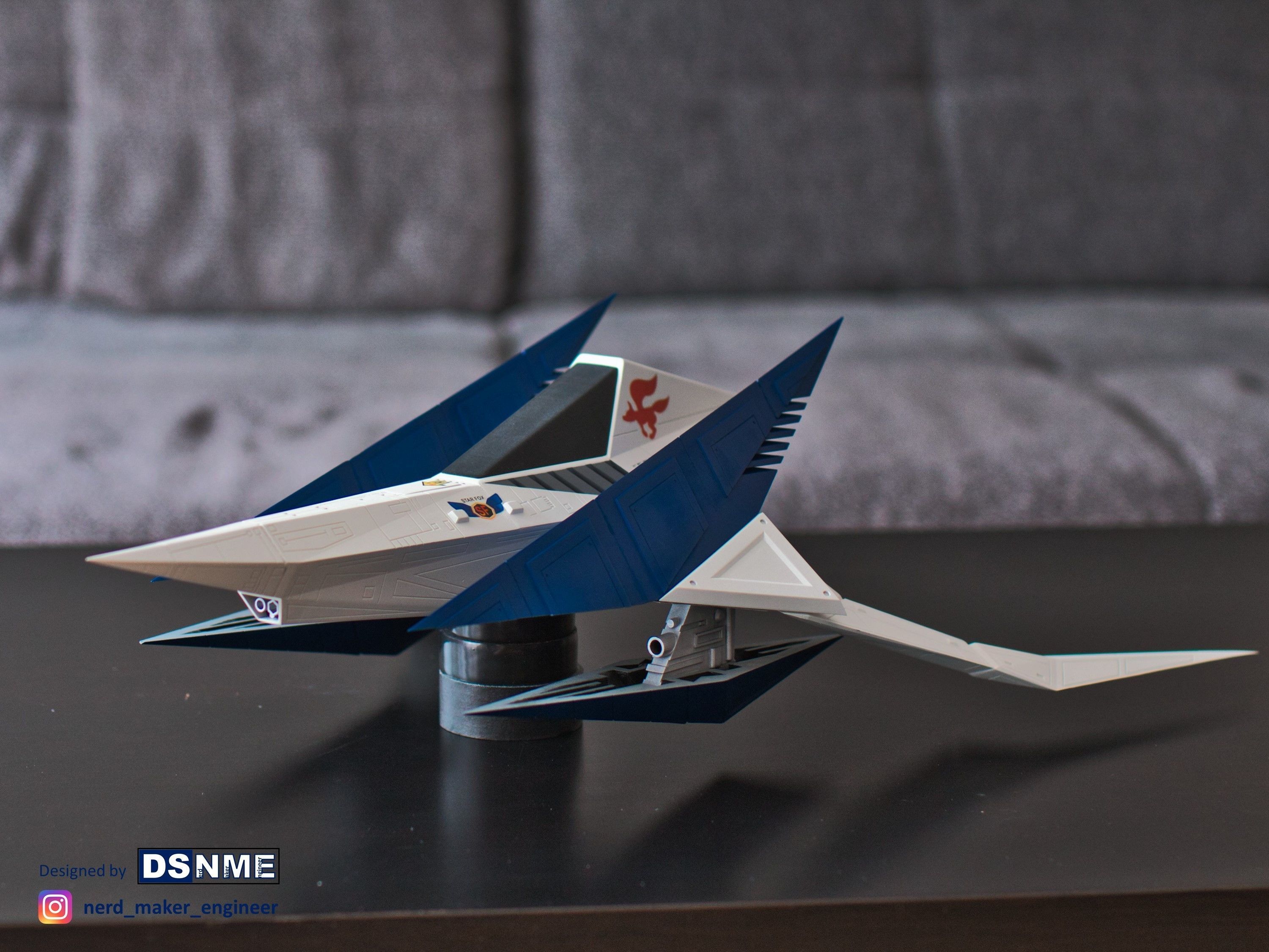 STAR FOX 64 - Lylat Wars -  Arwing -  3D print model_7
