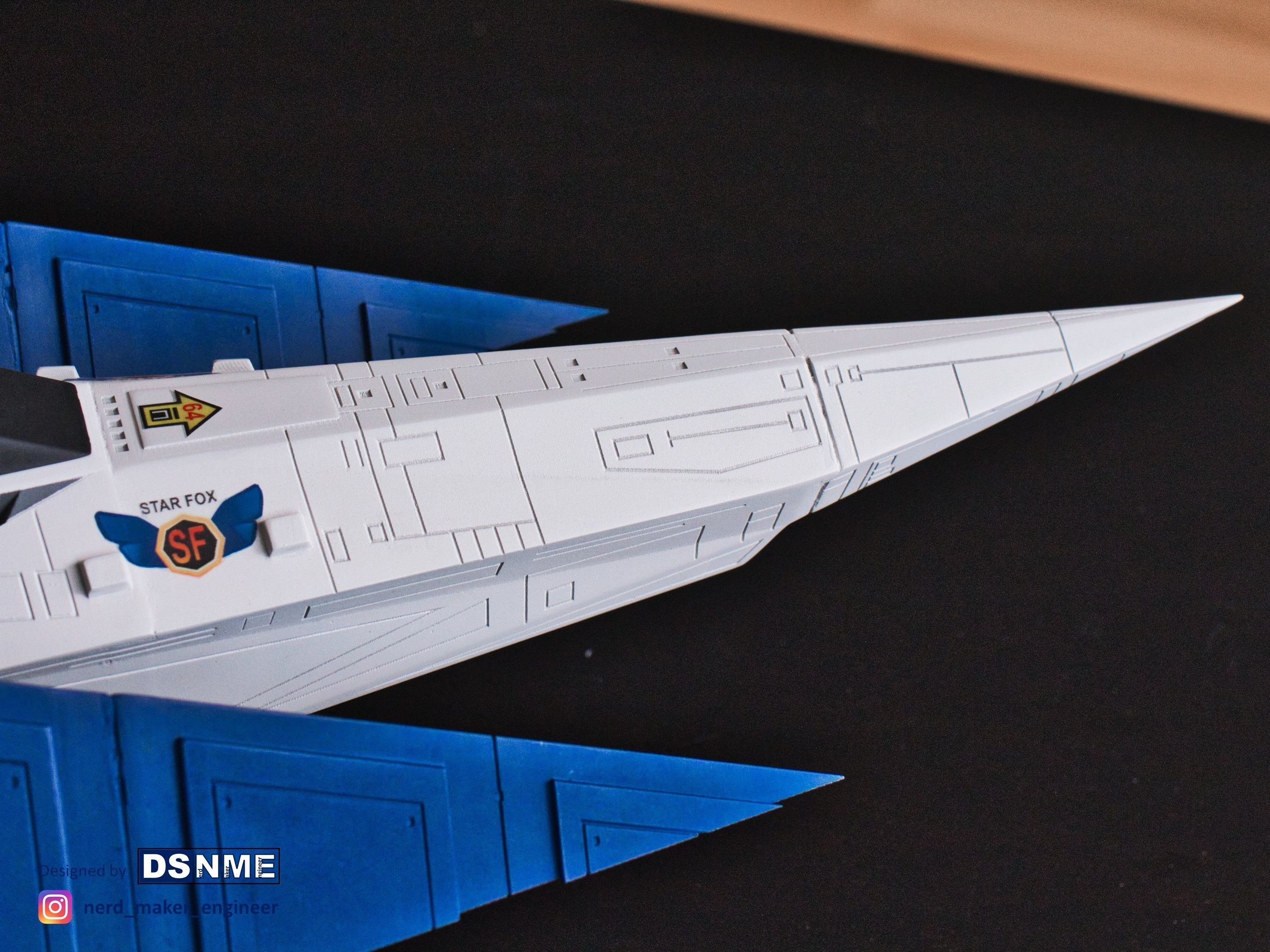 STAR FOX 64 - Lylat Wars -  Arwing -  3D print model_16