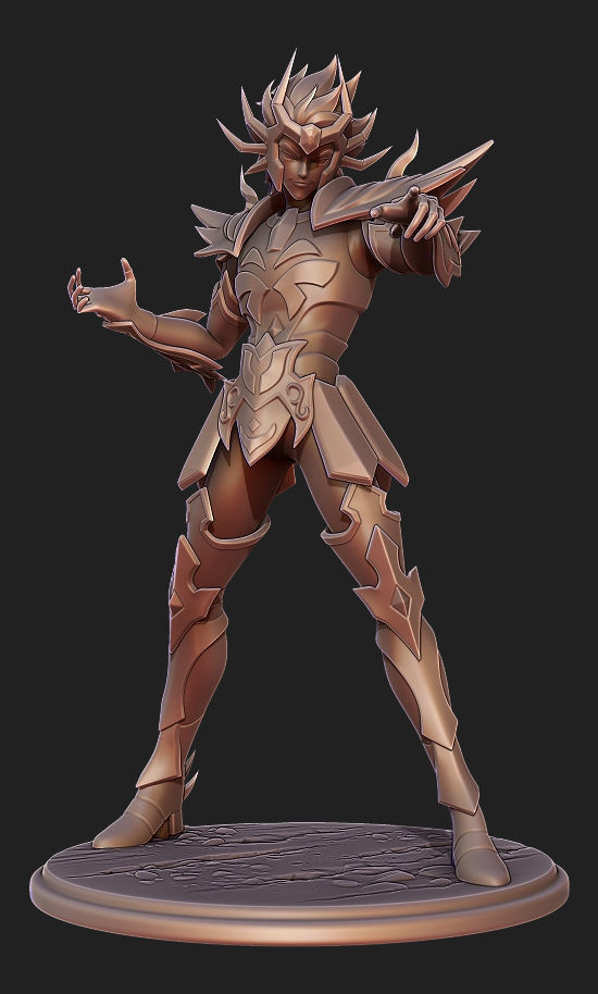 Saint Seiya Deathmask Cancer 3D print model_4