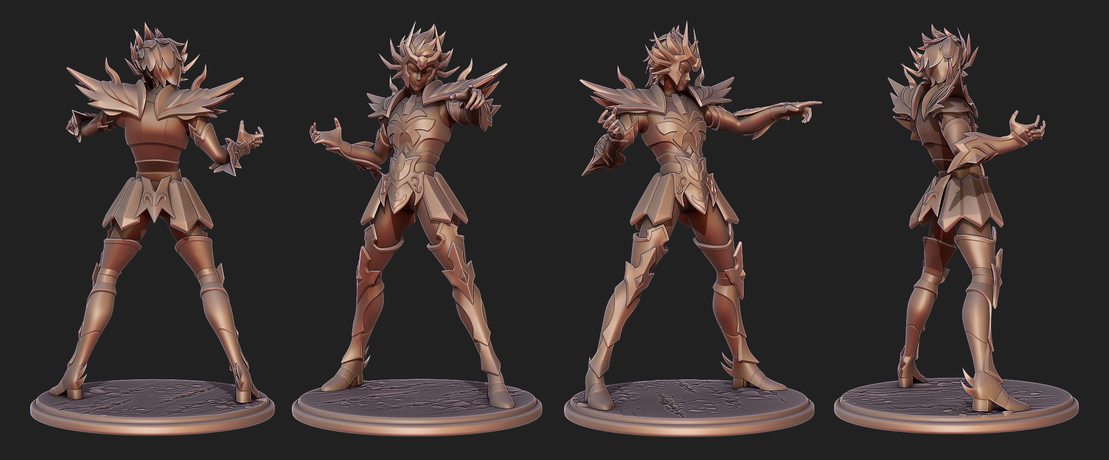 Saint Seiya Deathmask Cancer 3D print model_1