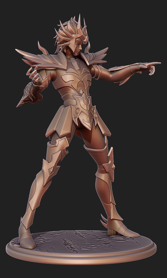 Saint Seiya Deathmask Cancer 3D print model_5
