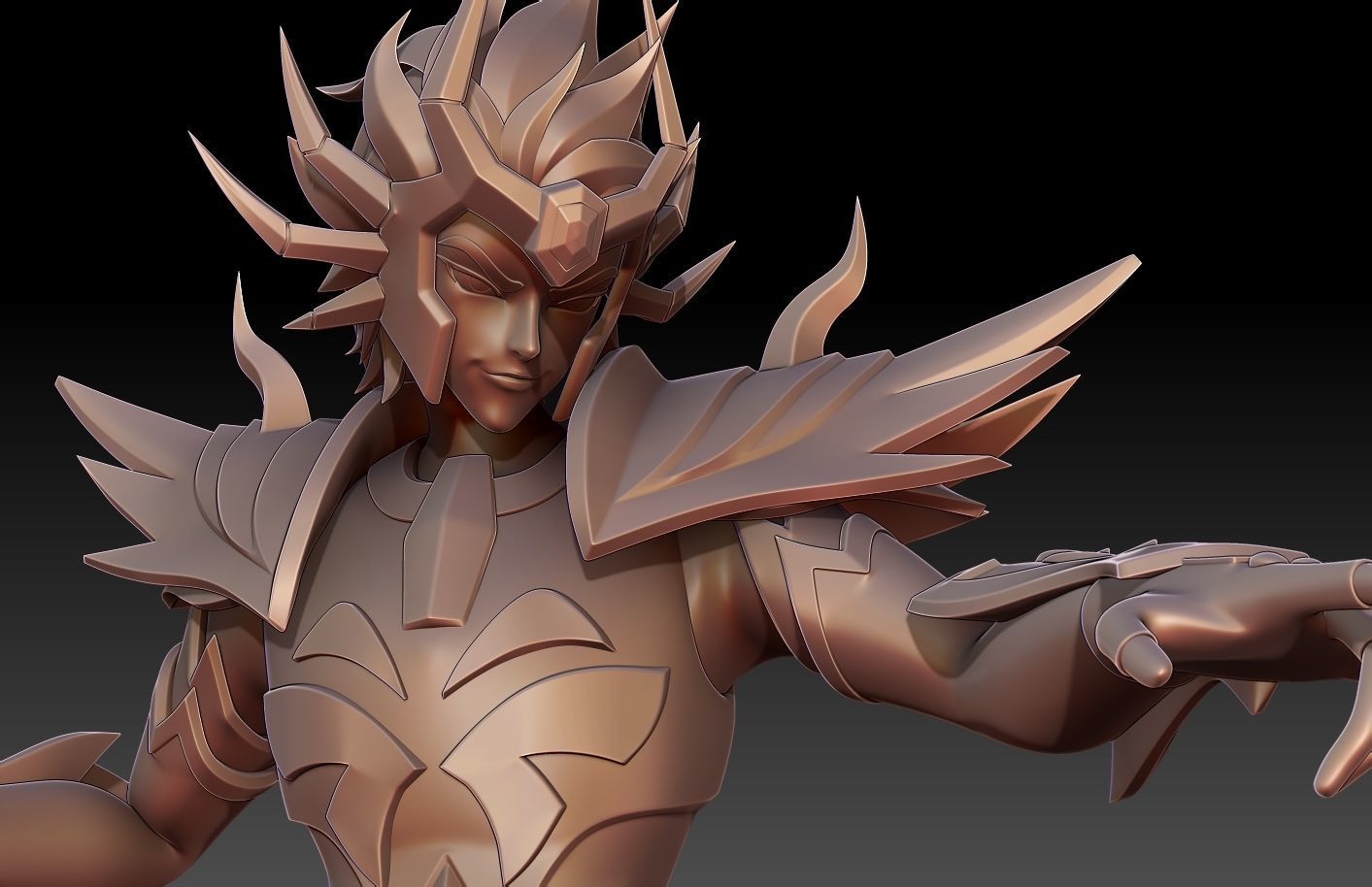 Saint Seiya Deathmask Cancer 3D print model_2