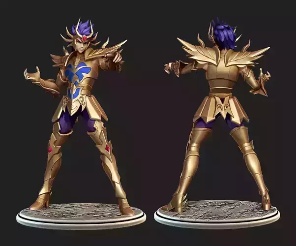 Saint Seiya Deathmask Cancer 3D print model