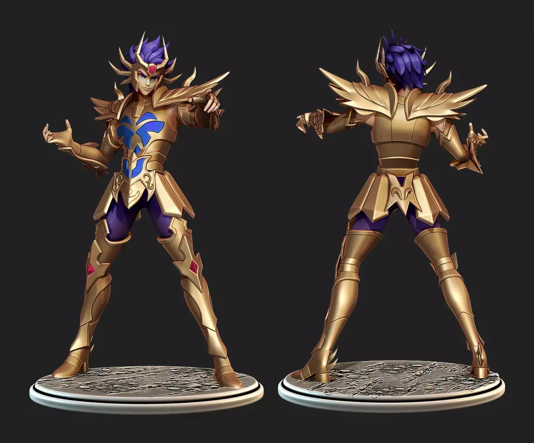 Saint Seiya Deathmask Cancer 3D print model_0