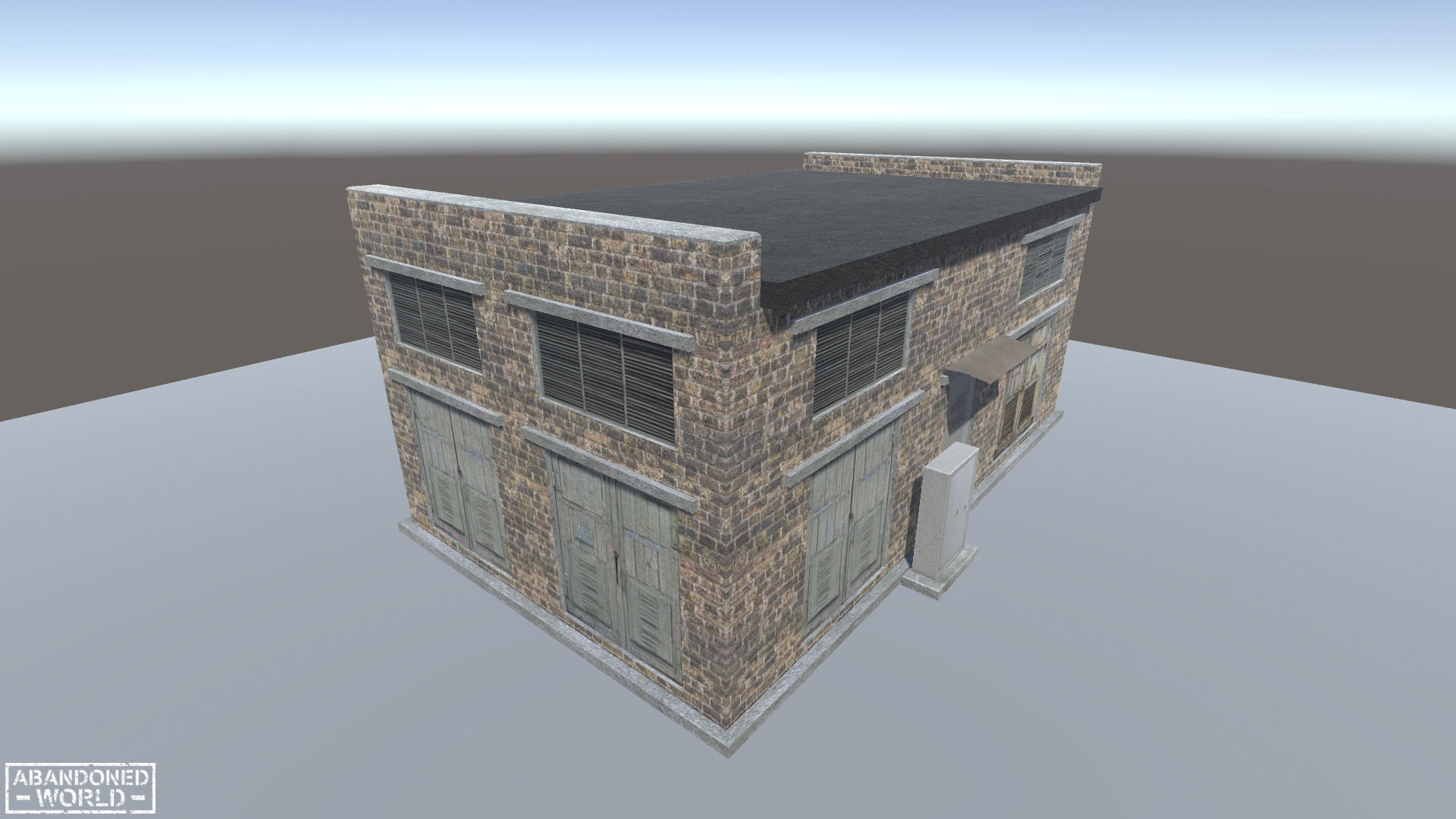 Electrical Substation Free low-poly 3D model_12