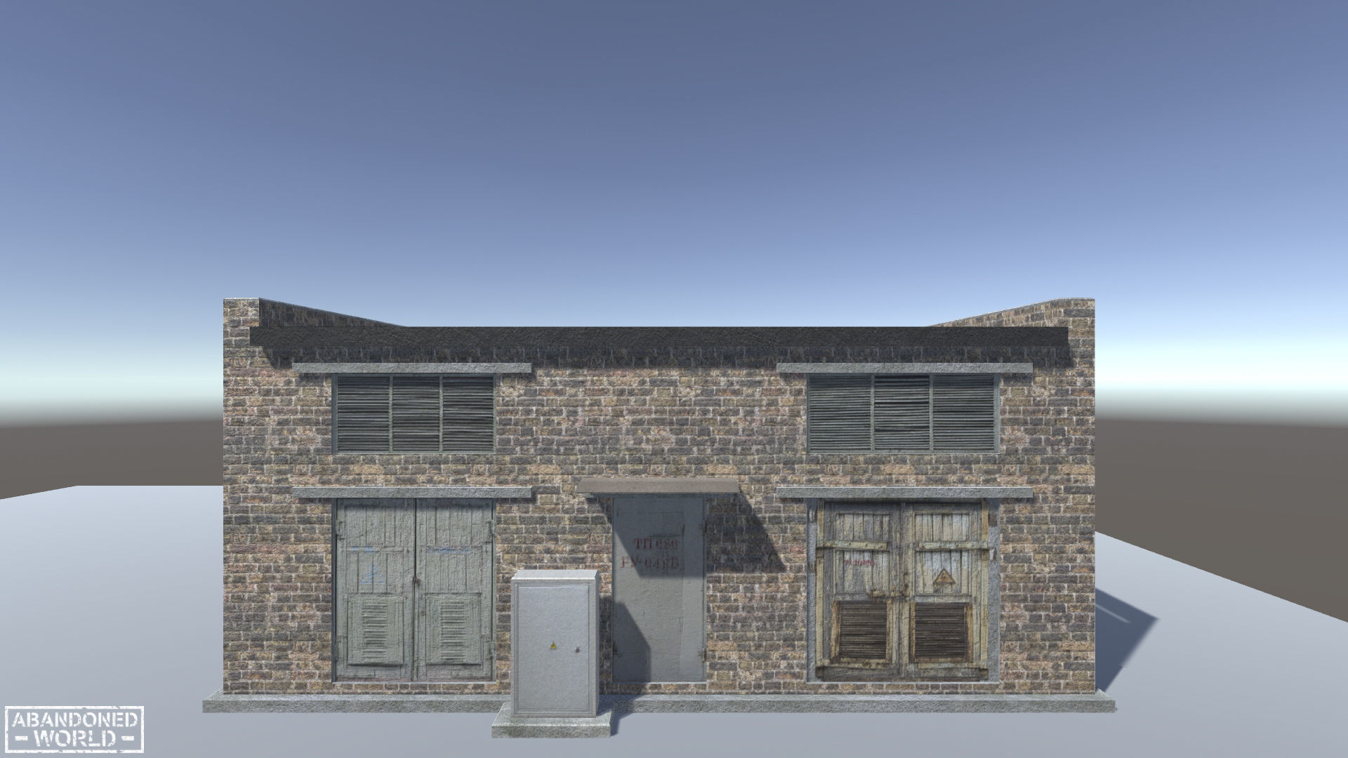 Electrical Substation Free low-poly 3D model_10