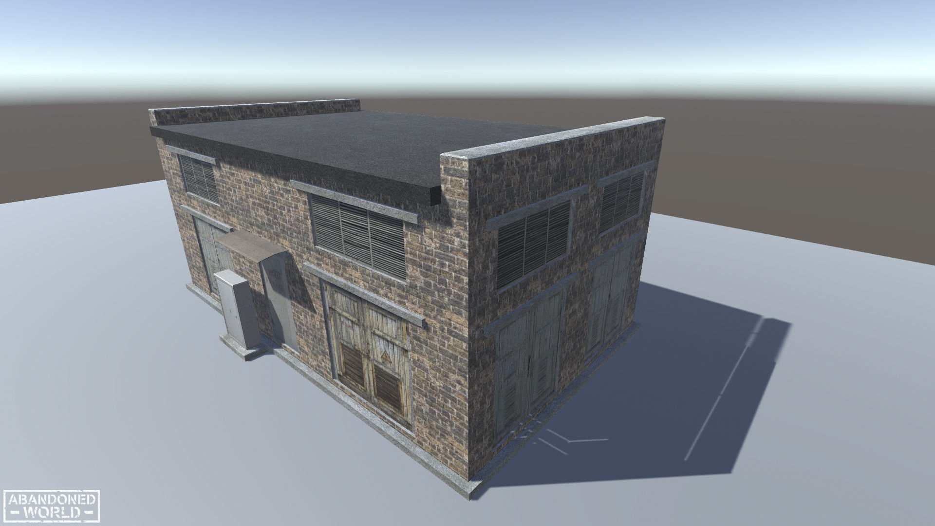 Electrical Substation Free low-poly 3D model_13