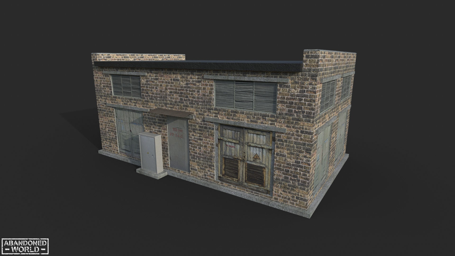 Electrical Substation Free low-poly 3D model_5