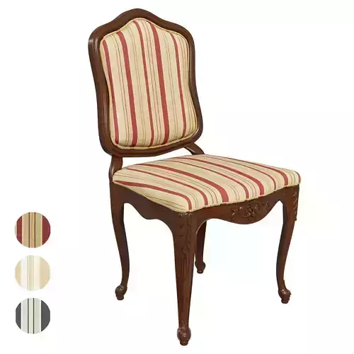 Classic carved chair 03 01
