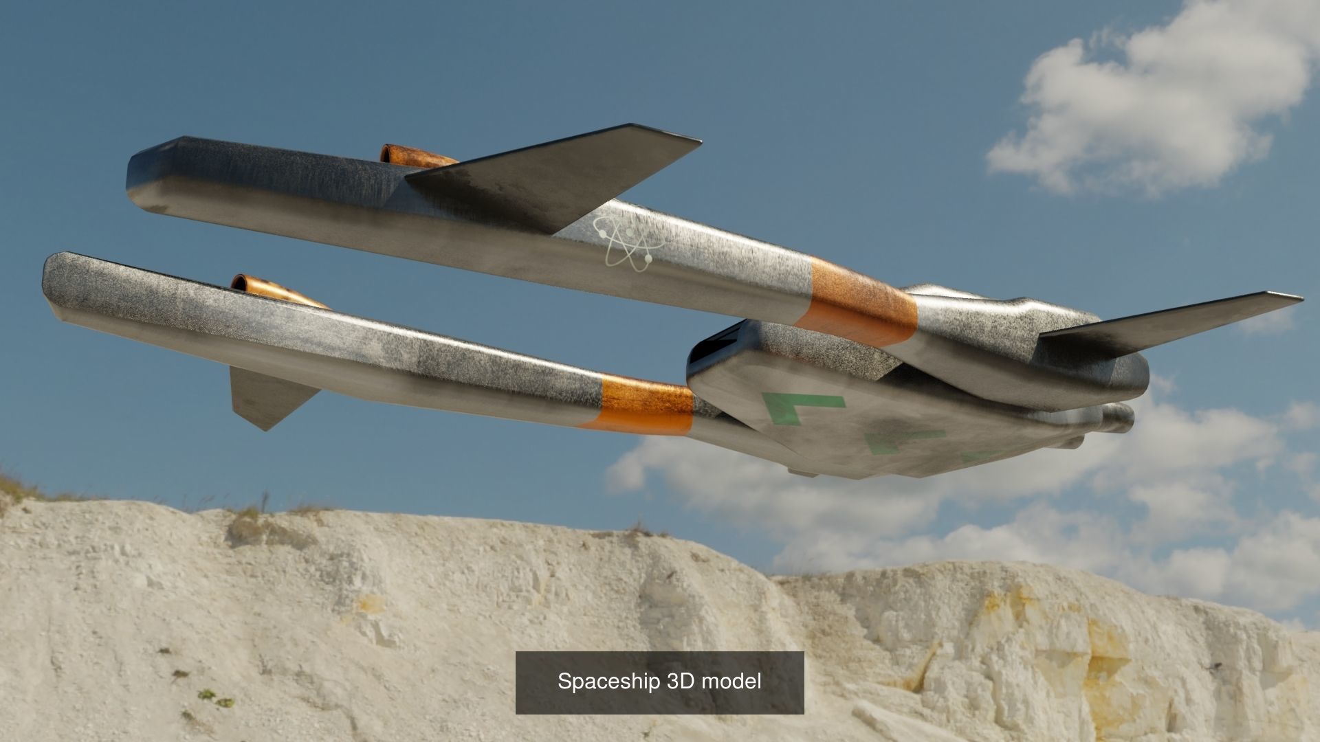 Alien ship  ufo 3D Model Collection_4