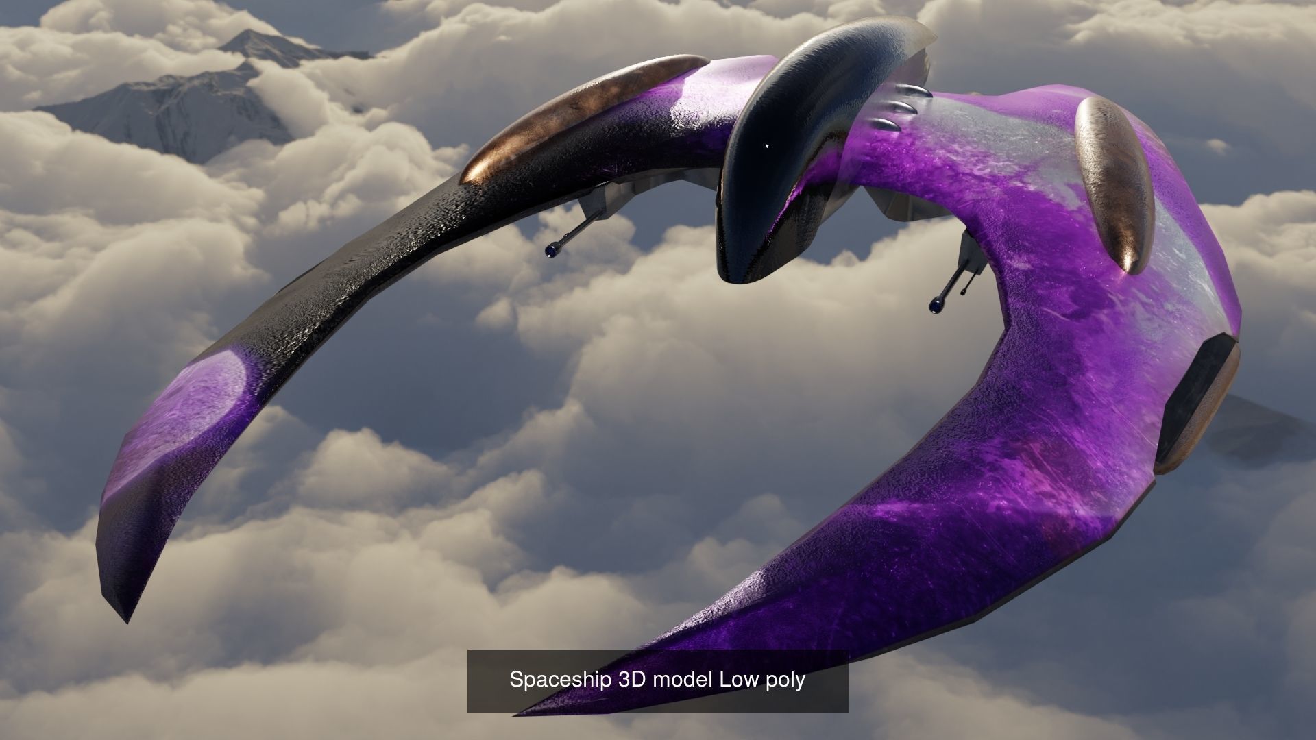 Alien ship  ufo 3D Model Collection_7